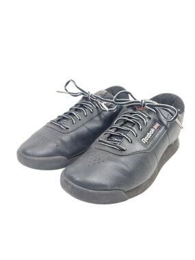 Reebok Classic Princess Sneakers Women's Size 8.5 Black Leather